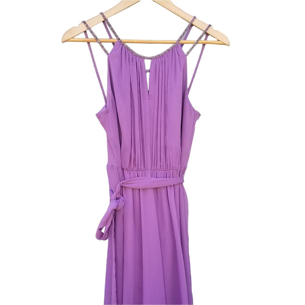 David's Bridal | Lavender Beaded Formal Dress 2 Bridal - Picture 2 of 10